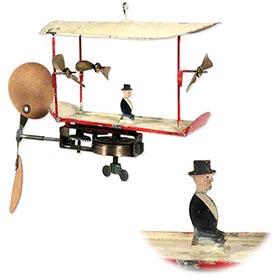 c.1909 Louis Mougin, Clockwork Fantasy Flying Machine