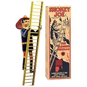 1934 Marx, Smokey Joe the Climbing Fireman in Original Box