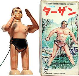 1966 Marusan Batt. Op. Tarzan Robot in Original Box